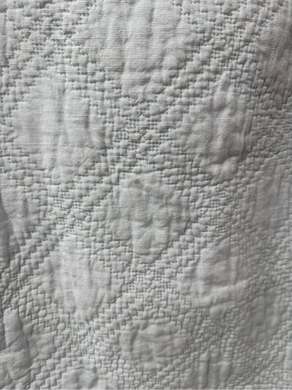 Tahari Blue quilted pillow shams, standard size. Set of 2